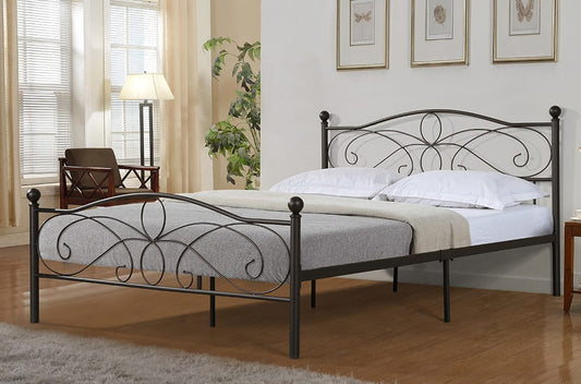 Metal Swirl Bed