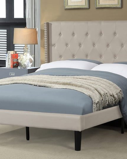 Fabric Tufted Bed