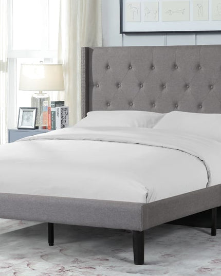Fabric Tufted Bed